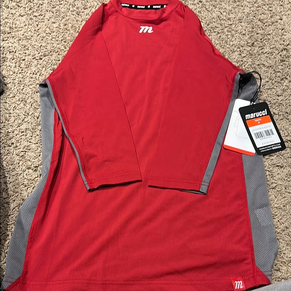 Marucci Red and Gray Athletic Shirt